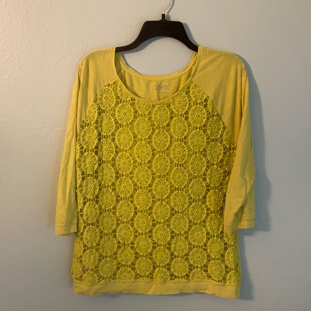Loft Top with Sheer Front Panel